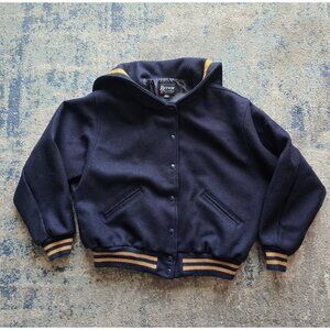 Butwin Varsity Jacket Navy Wool XL Sailor Collar Vintage Mens Lined School USA